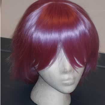 unstyled wig front with flash